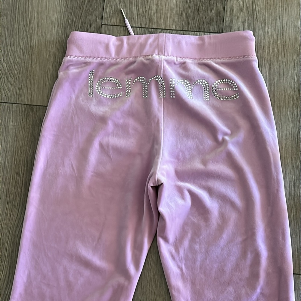 Cutest Lemme Lavender Purple Velour Sweatpants